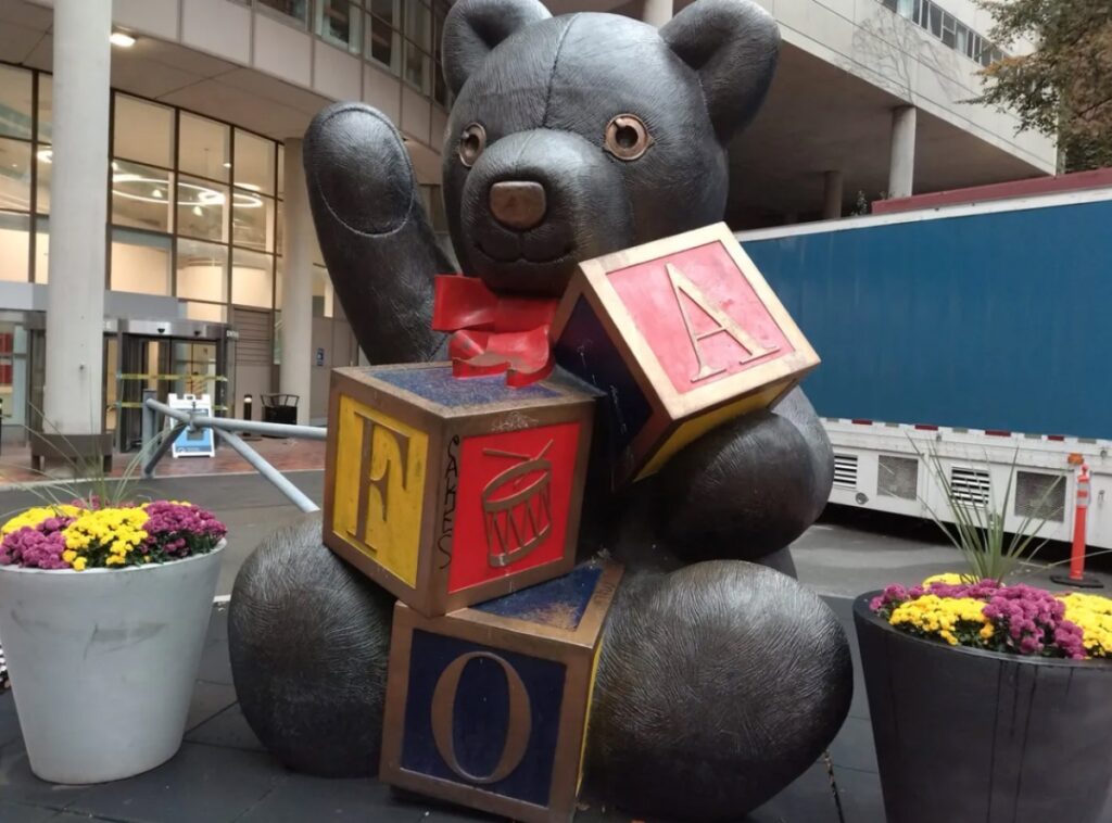 Boston Teddy Bear Sculpture