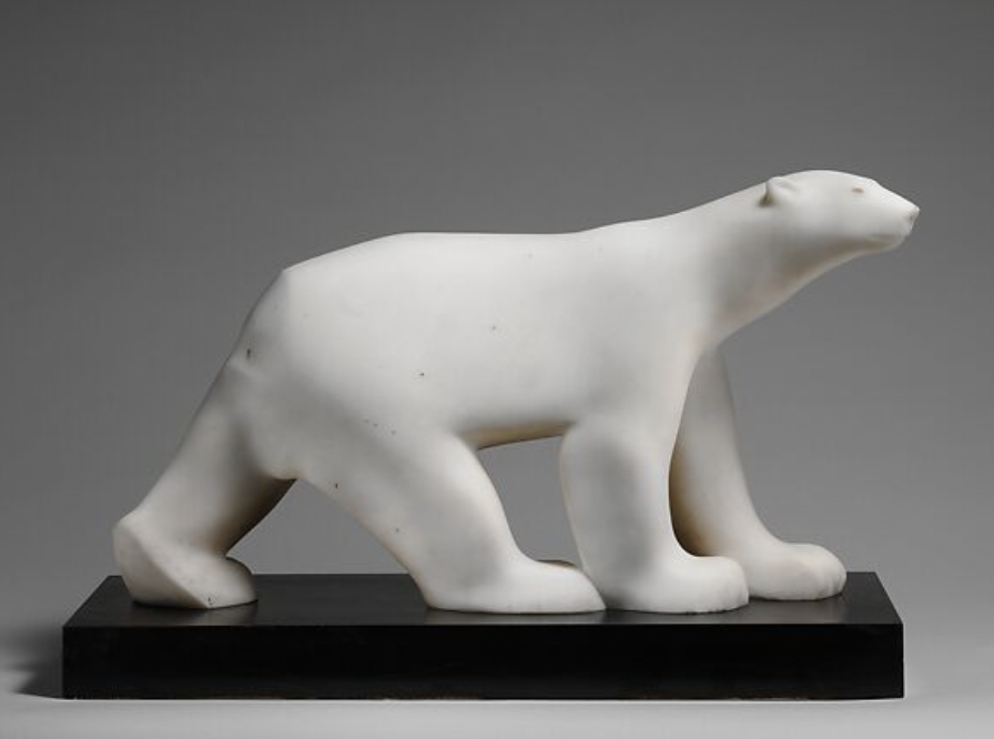 white bear statue