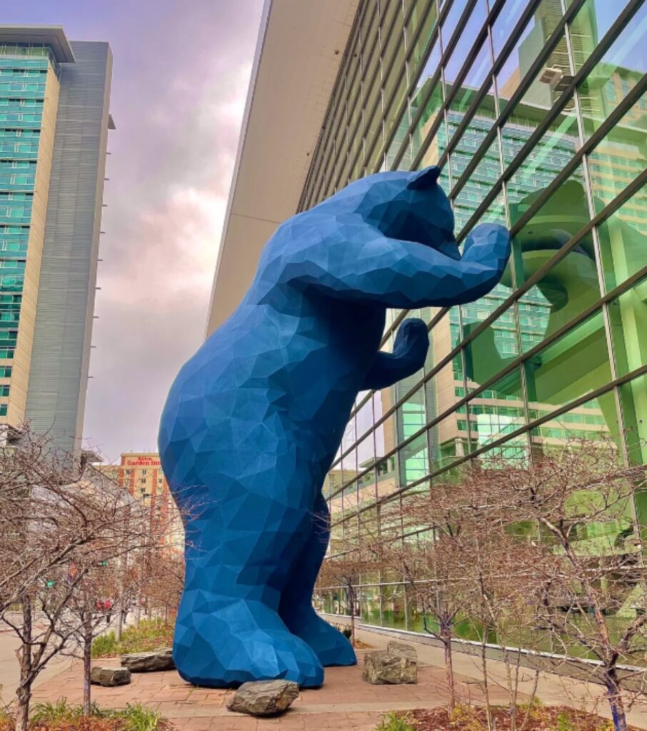 big blue bear